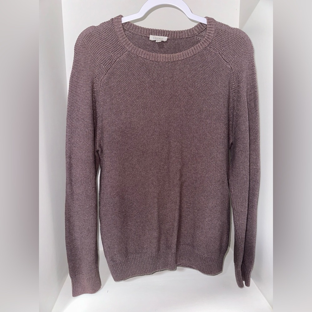 ESPRIT knot sweat shirt in lavender size S.